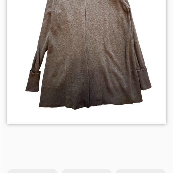 Cashmere cardigan with cuffed sleeves - Picture 4 of 9